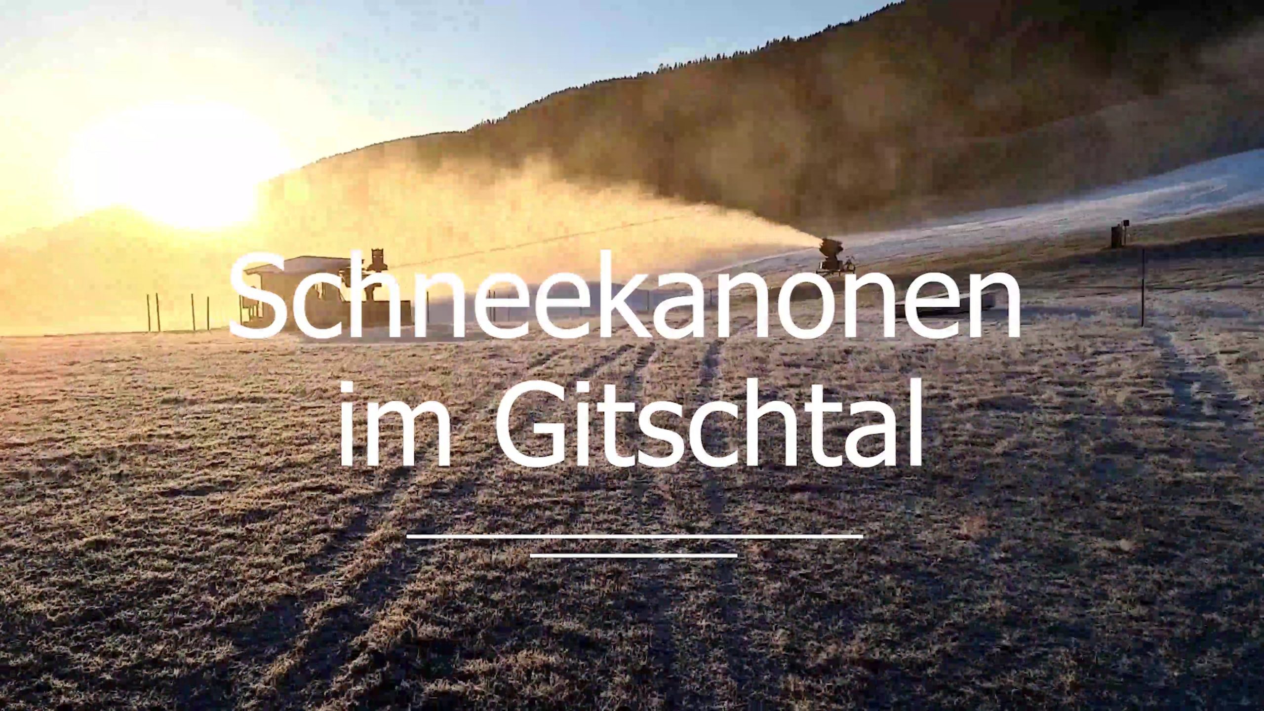 Schneekanonen im Gitschtal - Vorbereitungen für den Winter 2020/21